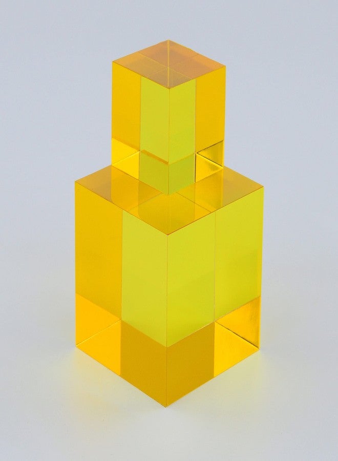 CMY Cubes The Y Cube (50mm) - Yellow Hue Cube - Optical Color Cube - Diamond Polished - Teaches Subtractive Color Mixing - Educational, Scientific, Physics & Kinetic Art Desk Object - Image 4